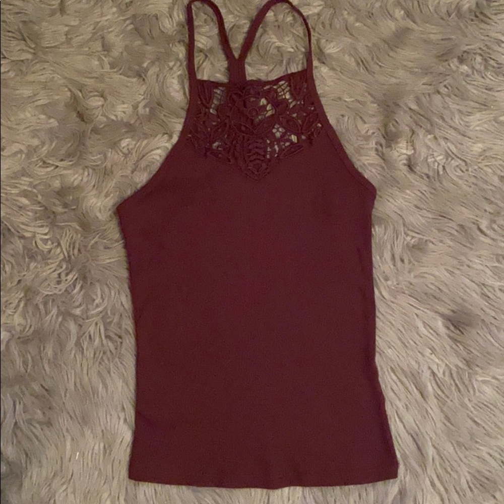 Tank top with lace